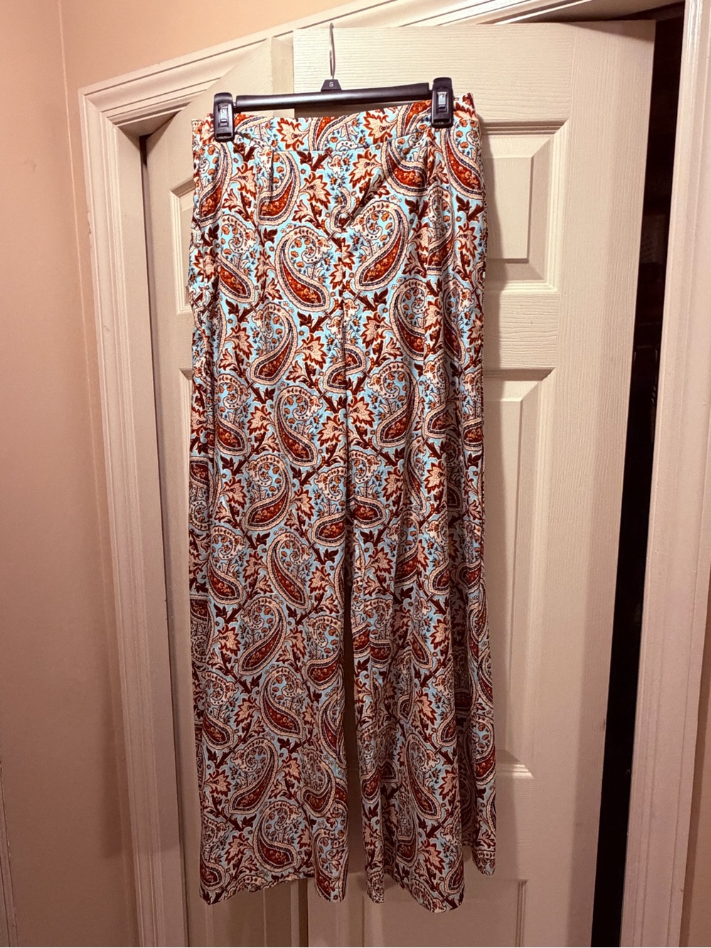SHEIN Women's Paisley Print Palazzo Pants - Size M
